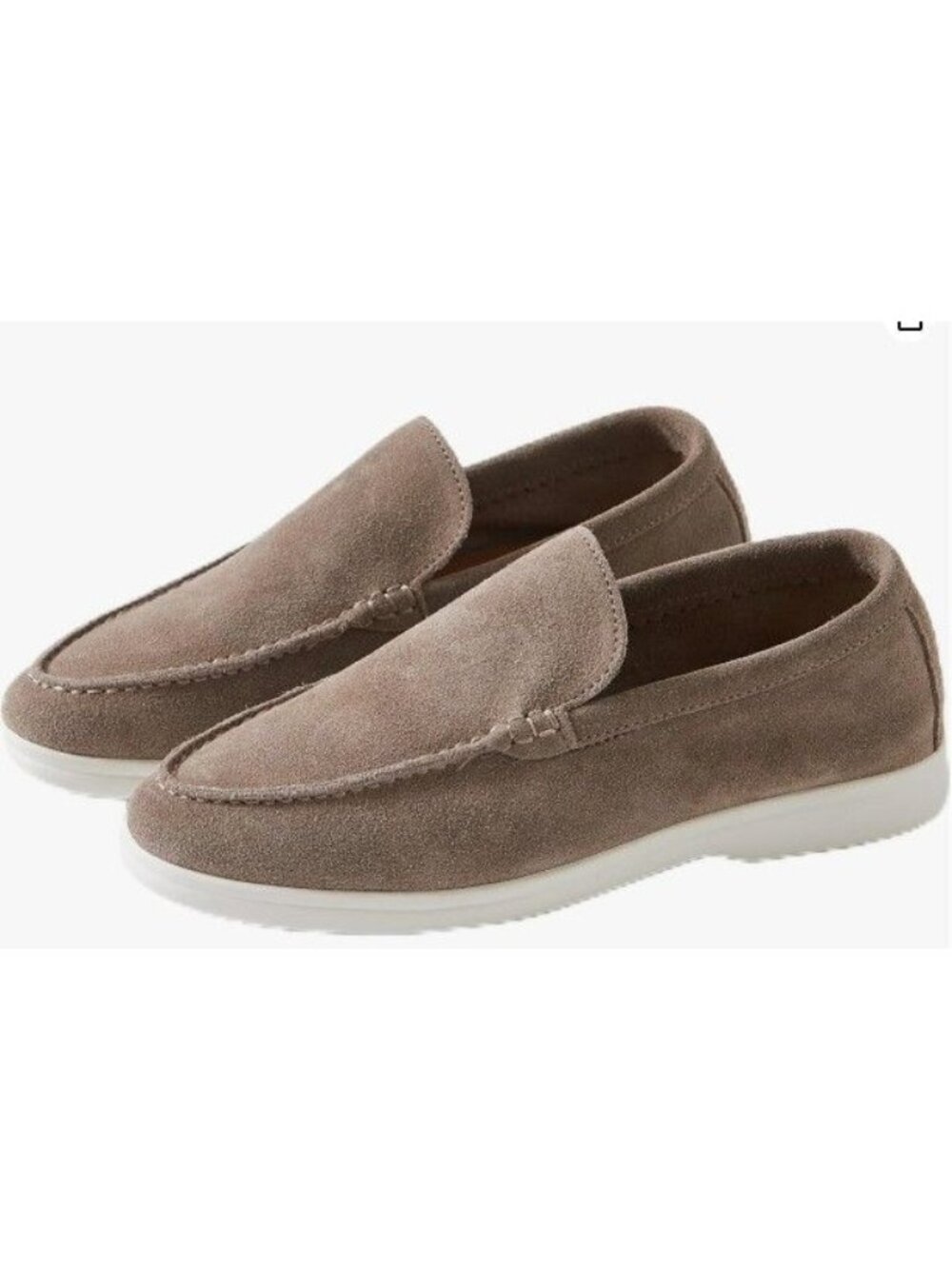Fonsufa Loafers for women, comfortable lightweight Khaki 8.5 / 41